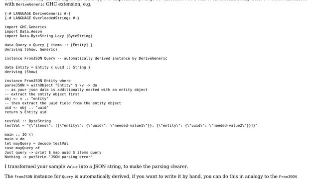 Parsing nested JSON with Haskell and Aeson (2 Solutions!!) смотреть онлайн