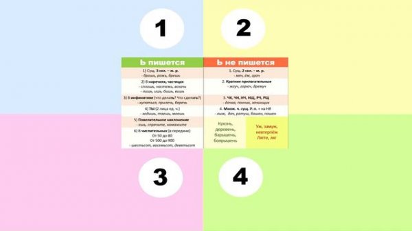 Правописание Ь мягкого знака ТЕОРИЯ / ПРАКТИКА