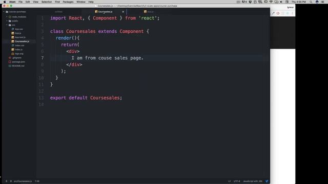 Course sales app part 1 setup Reactjs with ES6 #23 смотреть онлайн