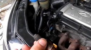 Замена верхнего ламбда зонд на Хендай Гетц