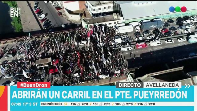 Cele Fierro desde el Puente Pueyrredón en apoyo a las familias de Guernica (Telefé, 3/12/2020) смотреть онлайн