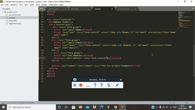 Update Data into Database using Form MySQLi Procedure in PHP Hindi tutorials смотреть онлайн