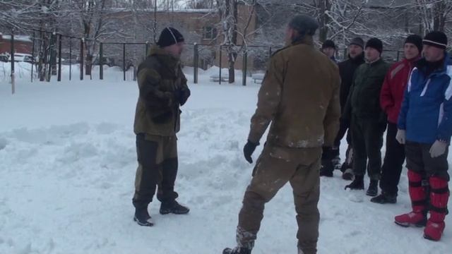 Самооборона зимой. ПРБ "С.П.А.С." 2012 год. Self-defense in the winter. смотреть онлайн
