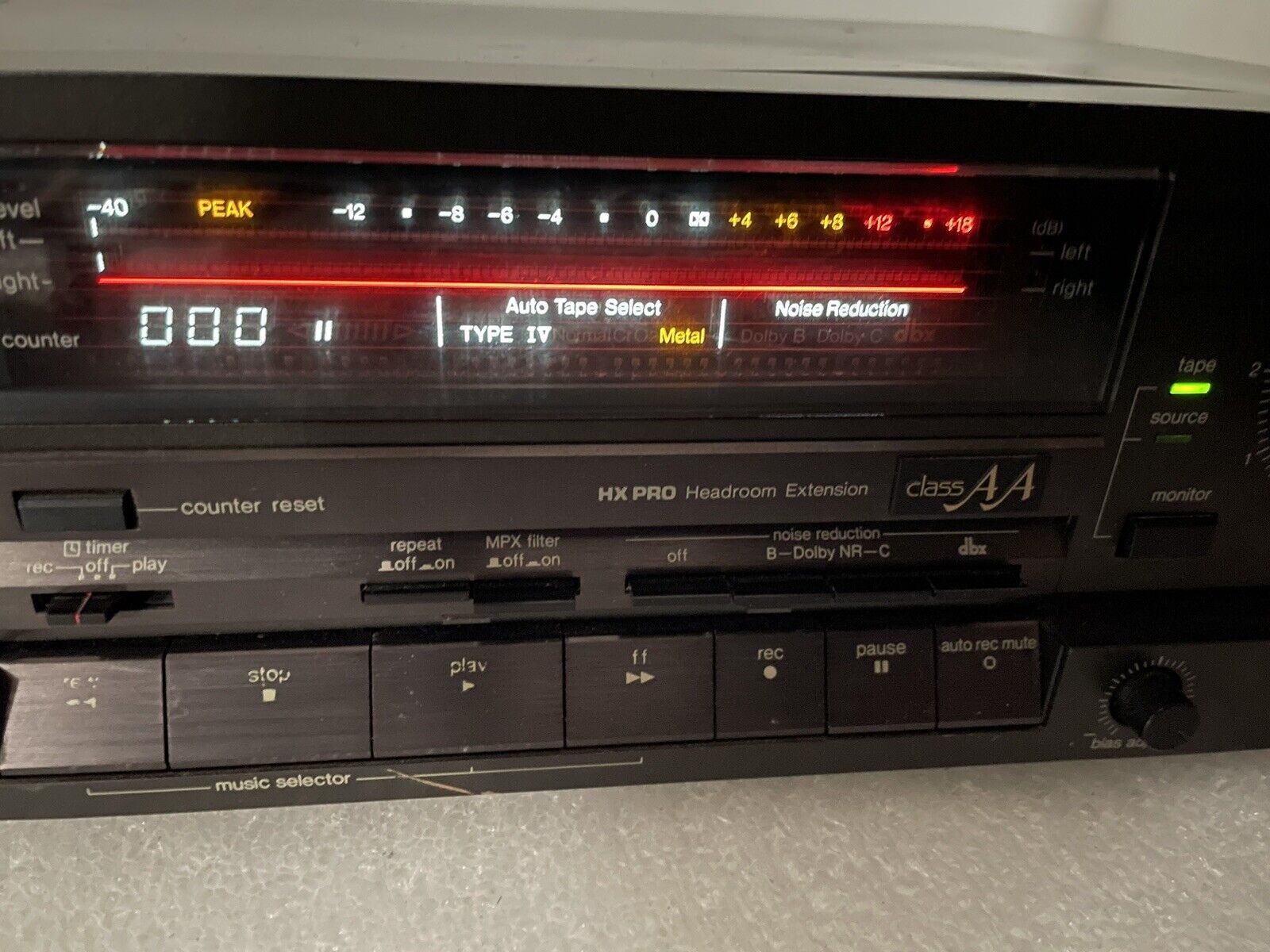 Стереокассетная дека Technics Rs-B905 Dolby Hx Pro с 3 головками класса Aa-Япония-1987-год смотреть онлайн