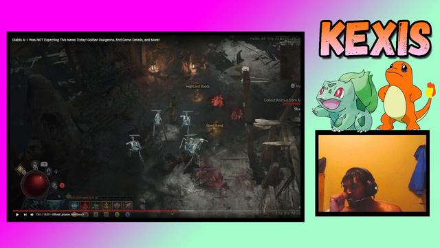 My Reaction Diablo 4 - To Golden Dungeons, End Game Details, and More (Kexis' Reaction) смотреть онлайн