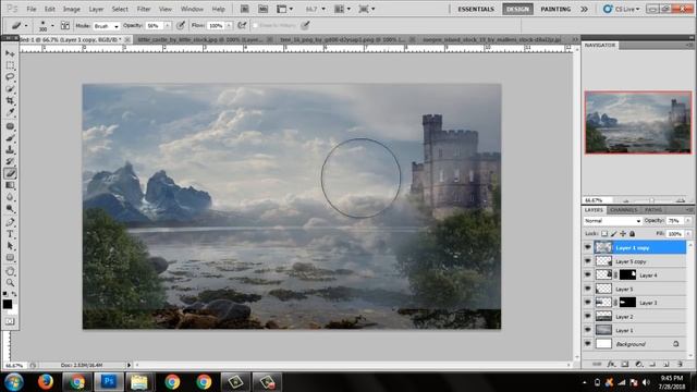 #Photoshop Tutorial : How to Make Simple Matte Painting In Photoshop смотреть онлайн