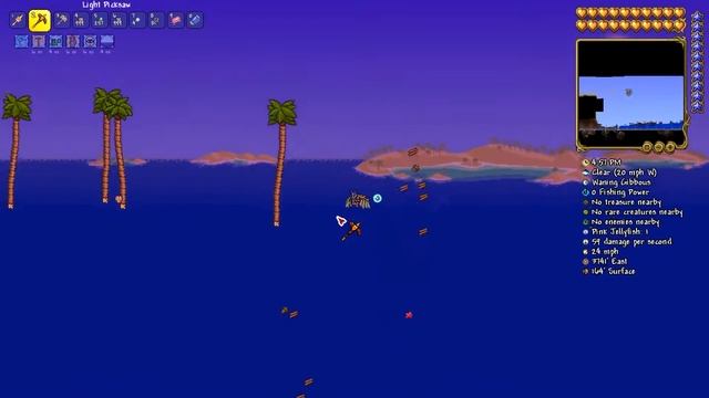 I made a super flat world in Terraria! смотреть онлайн