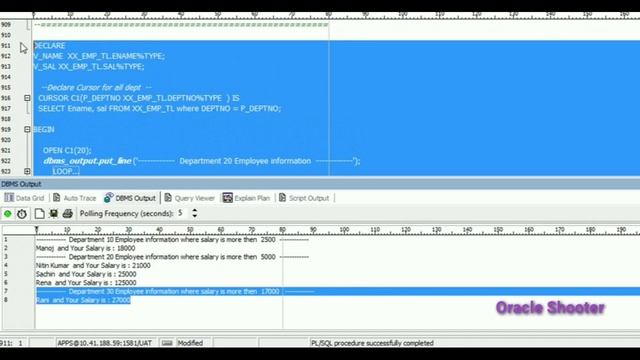 PL/SQL Tutorial #30: Parameterized cursor with Default values смотреть онлайн