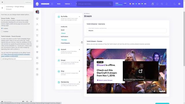 Twitch Integration - Vikinger - WordPress & BuddyPress Social Community смотреть онлайн