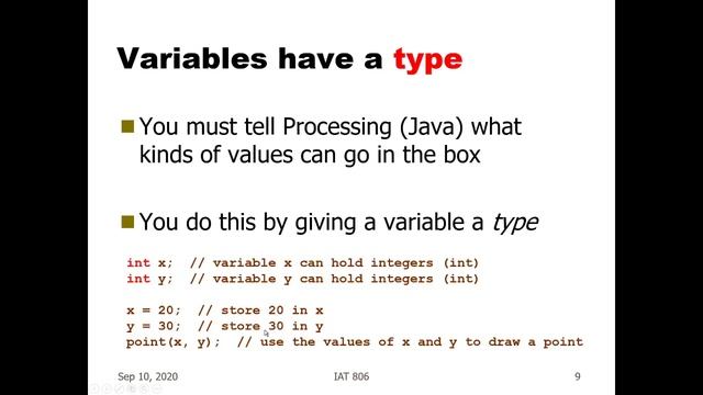 IAT806 Lecture 1.5 Java Syntax and Semantics смотреть онлайн