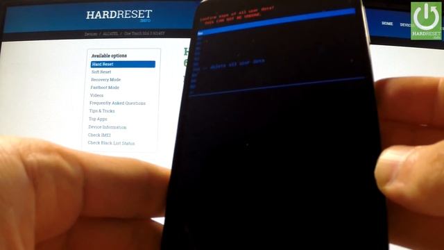 Hard Reset ALCATEL One Touch Idol 3 6045Y - bypass lock screen pattern смотреть онлайн