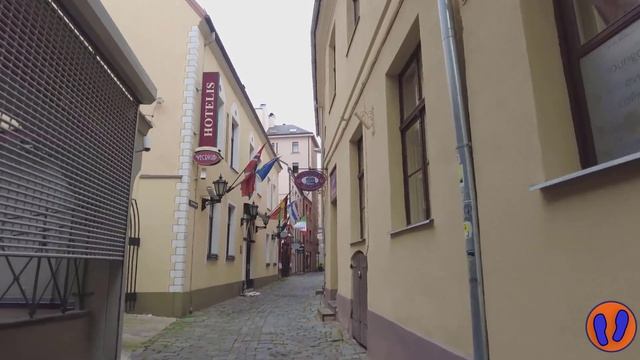 Это тоже #Рига Вецрига. Прогулка по красивой улице Глезнотаю Gleznotāju iela смотреть онлайн