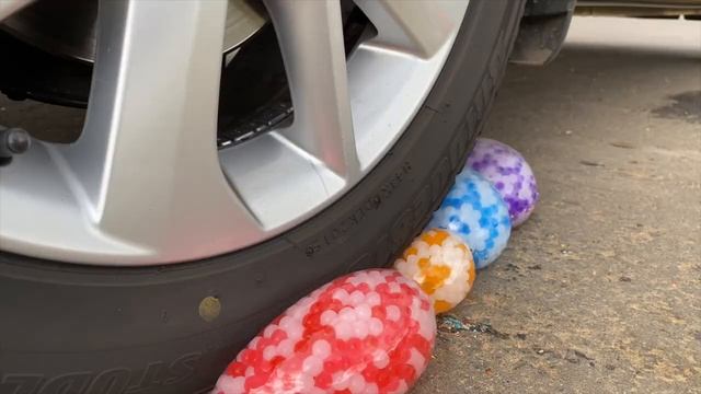 EXPERIMENT: CAR VS Crushing Crunchy & Soft. Things By Car! - Floral Foam Orbeez Balls And Squishy