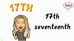 Ordinal numbers 1st - 21st in English. Порядковые числительные.