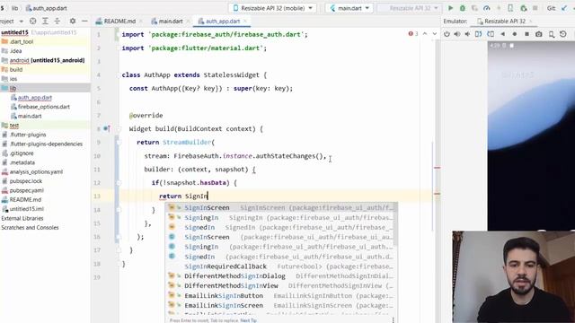 2 -Authentication System using Firebase UI смотреть онлайн