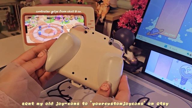 🌙🌷iPhone 15 pro max aesthetic unboxing | cozy gaming setups + accessories смотреть онлайн