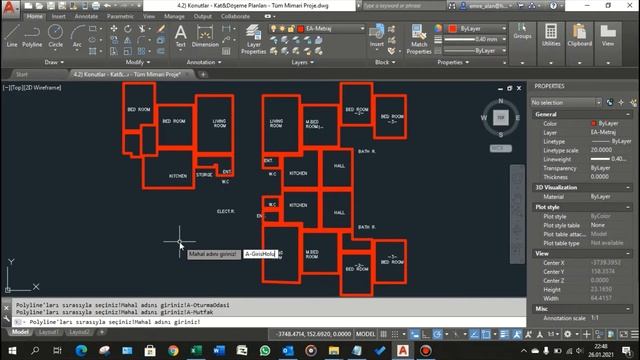 AutoCAD Lisp - Kolay Mahal Listesi смотреть онлайн