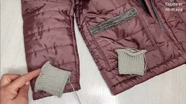 Вязаные манжеты для курточки смотреть онлайн