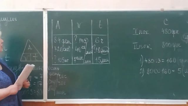 Формула работы. Развитие умений решать задачи с использованием изученных формул смотреть онлайн