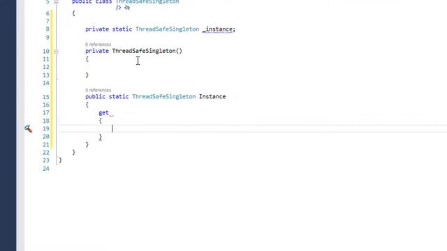 Singleton Pattern in C# смотреть онлайн