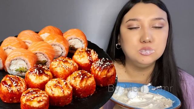 Опять любимые роллы запеченные | Калифорния очень вкусно очень сытно суши роллы смотреть онлайн