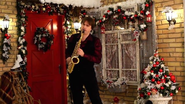 We wish you a Merry Christmas - saxophone cover Саксофоніст музикант на Новий Рік 2023 смотреть онлайн