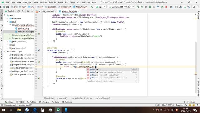 Android Firebase Realtime Database ListView Beginner Tutorial 2020 смотреть онлайн