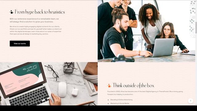 Atisa - Interactive Portfolio Showcase WordPress Theme creative minimal смотреть онлайн