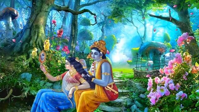 Lord krishna morning Flute Relax , Meditation , relax mind body flute, sleep,flute yoga,@DeviAnagha смотреть онлайн
