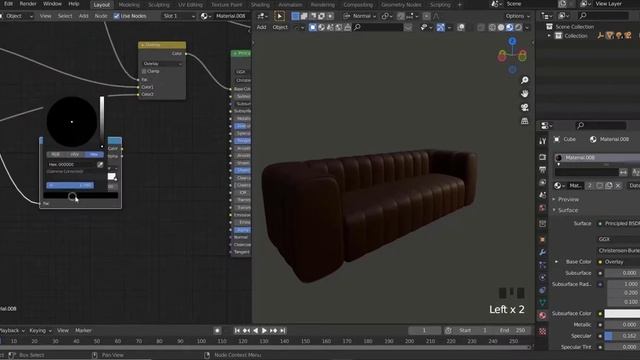 Blender - velvet material смотреть онлайн