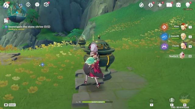 Genshin Impact 4.4 Investigate the stone shrine 0/2 Floating Jade, Treasure of Chenyu смотреть онлайн