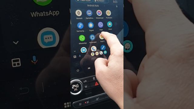 Android auto problem, Waze is not on full screen Renault Talisman смотреть онлайн