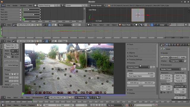 Quick Camera Tracking in Blender смотреть онлайн