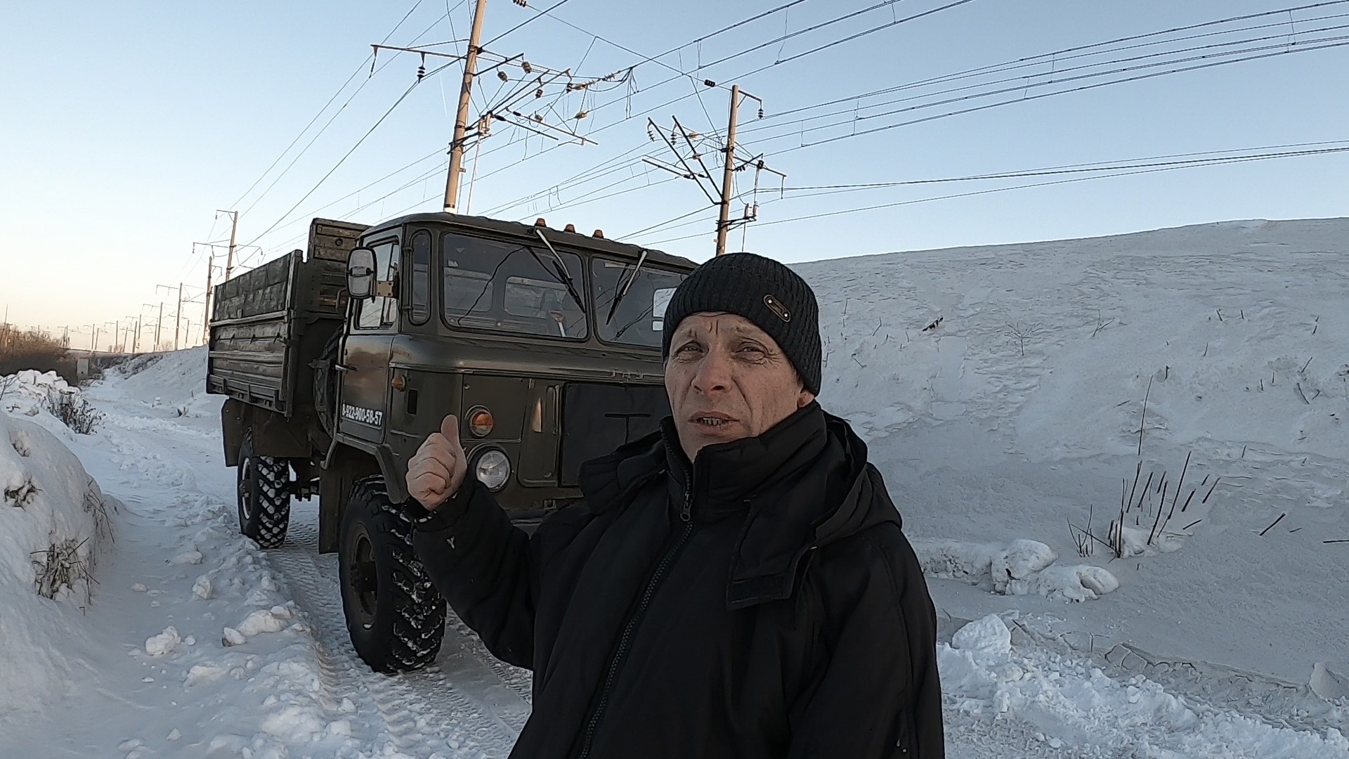 Прокатился на шишиге. Проверил как греет печка. #газ66