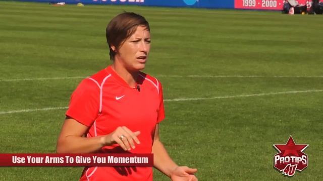 Soccer tips: How to properly head the ball with Abby Wambach смотреть онлайн