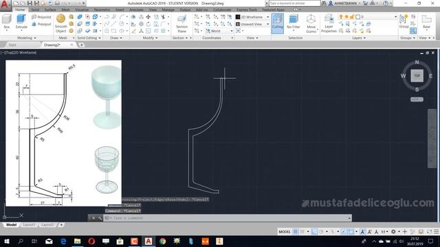 Autocad 3 Boyutlu Çizim (9) Autocad Teknik Resim Görünüş Çıkartmak смотреть онлайн