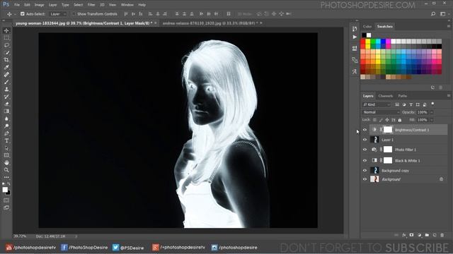 Photoshop Tutorial and Action : X-Ray Color Illusion Photo Effect смотреть онлайн