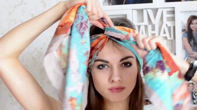4 варианта КАК КРАСИВО ЗАВЯЗАТЬ ПЛАТОК НА ГОЛОВЕ смотреть онлайн