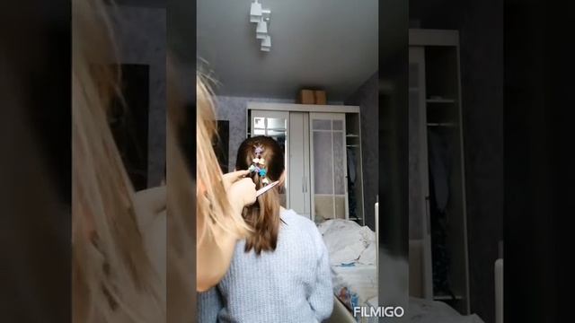 Сетка на хвосте из разноцветных резинок смотреть онлайн