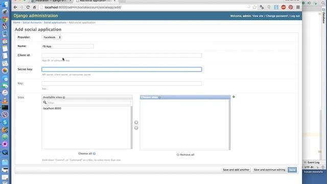 Create third party Facebook login in Django смотреть онлайн