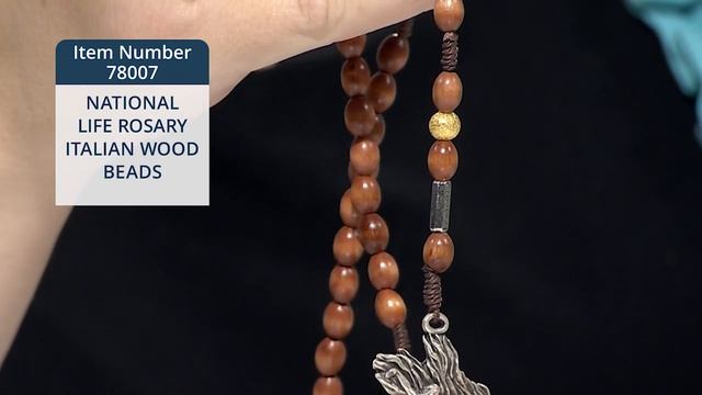 78007_NATIONAL LIFE ROSARY ITALIAN WOOD BEADS смотреть онлайн