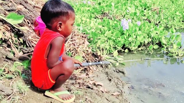Best Hook fishing 2022✅|Smart Boy hunting fish by fish hook From beautiful nature??Part-58 смотреть онлайн