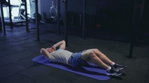 Скручивания с подъемом бедра/ Crunch hip lift