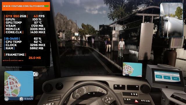 Bus Simulator 18 | GTX 950 2GB + i5-3450 + 8GB RAM смотреть онлайн