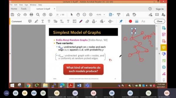 Social Networks Analysis Class 20210827