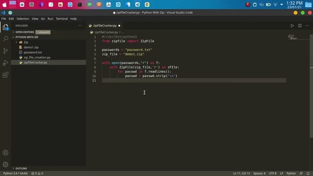Zip file Password Cracker in Python in Hindi смотреть онлайн