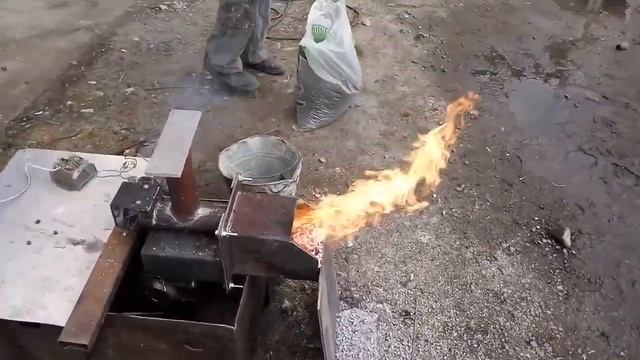 Пеллетная горелка SP-1О. Испытания. смотреть онлайн