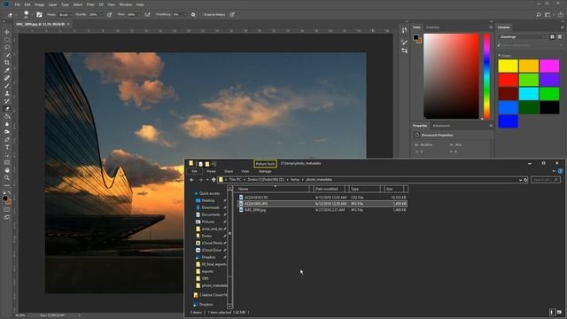 How To View Photo EXIF Metadata In Photoshop And Windows