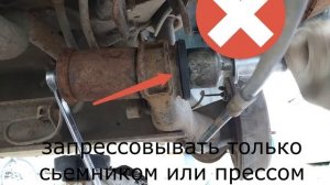 Замена сайлентблоков задней балки ваз 2111