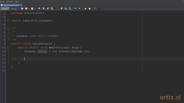 Java - Ejercicio 21: Leer Datos del Usuario Usando la Entrada Estándar смотреть онлайн